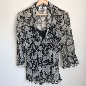 100% silk blouse